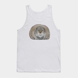 Round Pallas Cat Tank Top